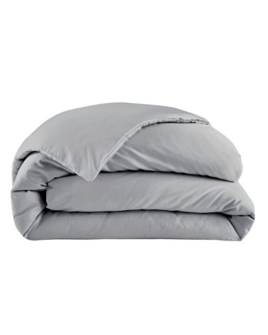 Housse de couette coton 140x200 cm argent