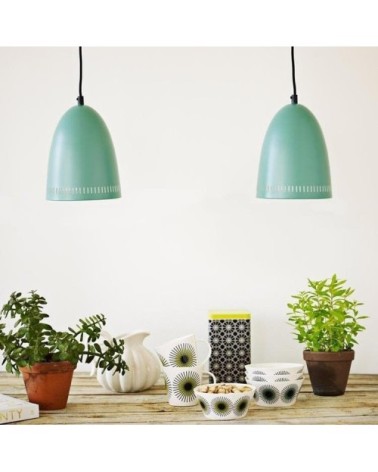 Suspension métal vert D16cm