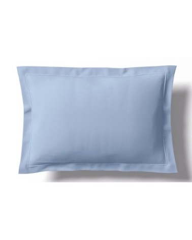 Taie d'oreiller coton 65x65 cm azur