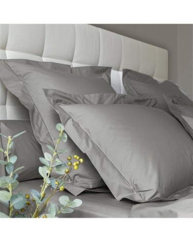 Taie d'oreiller coton 65x65 cm brume