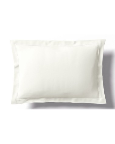 Taie d'oreiller coton 65x65 cm blanc doux