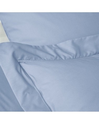 Taie d'oreiller coton 50x75 cm azur