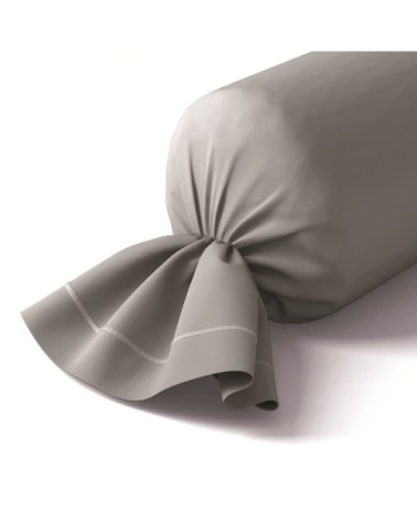 Taie de traversin coton 43x210 cm brume
