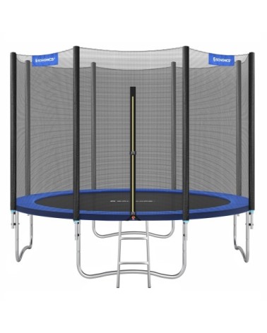 Trampoline ø 305 cm pour enfants filet de protection bleu