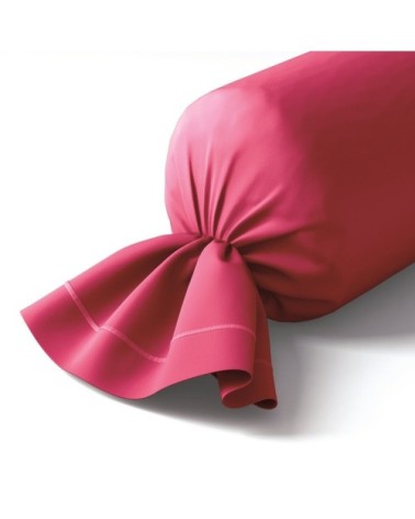 Taie de traversin coton 43x210 cm framboise