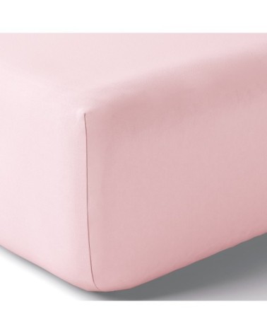 Drap housse duo coton 80x200 cm o de rose