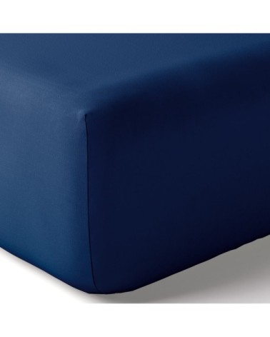 Drap housse duo coton 90x200 cm encre