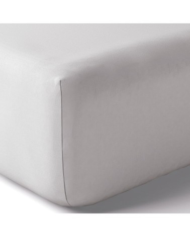 Drap housse coton 140x190 cm tourterelle