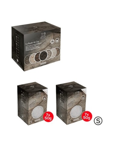 Sel blanc pack de 2 étuis de gros sel de cuisine