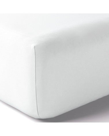 Drap housse coton 120x200 cm blanc