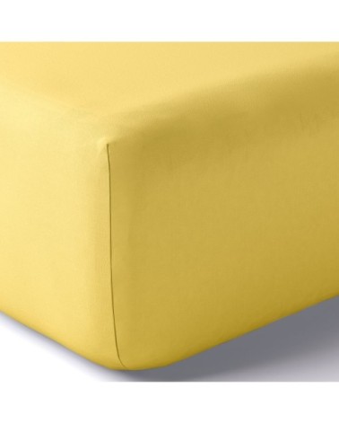 Drap housse coton 160x200 cm blé