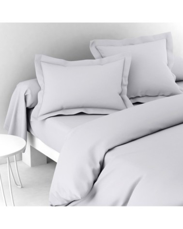 Housse de couette coton 140x200 cm tourterelle