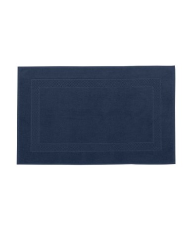 Tapis de bain coton 60x80 cm bleuet
