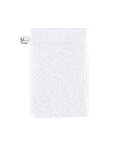 Gant de toilette coton 16x22 cm jasmin