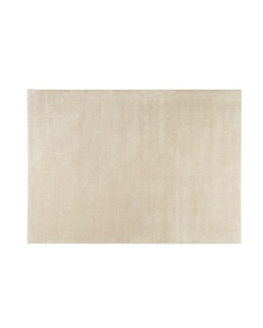 Tapis à poils courts en laine beige 250 x 350 cm SOFT