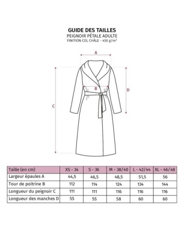 Peignoir coton s chèvrefeuille