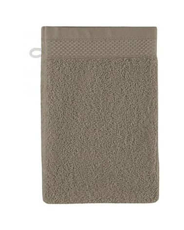 Gant de toilette coton 16x22 cm lichen