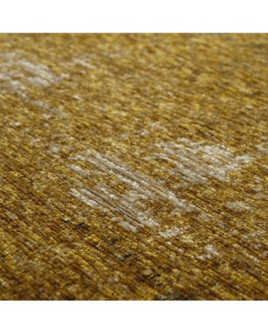 Tapis tissé jacquard jaune moutarde 140x200, OEKO-TEX®