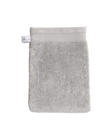 Gant de toilette coton 16x22 cm perle