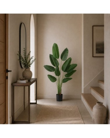 Plante artificielle oiseau du paradis toucher naturel 160cm