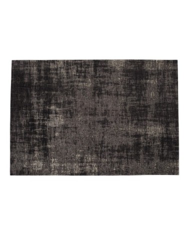 Tapis tissé jacquard noir 140x200, OEKO-TEX®