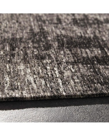 Tapis tissé jacquard noir 140x200, OEKO-TEX®