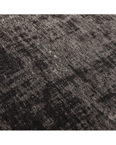 Tapis tissé jacquard noir 140x200, OEKO-TEX®