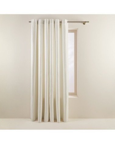 Rideau à oeillets 140x350 cm Ivoire