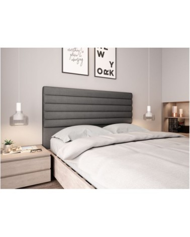 Tête de lit en tissu LUCA -  Gris, Largeur - 160 cm