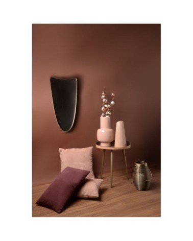 Bout de canapé émaillé rose