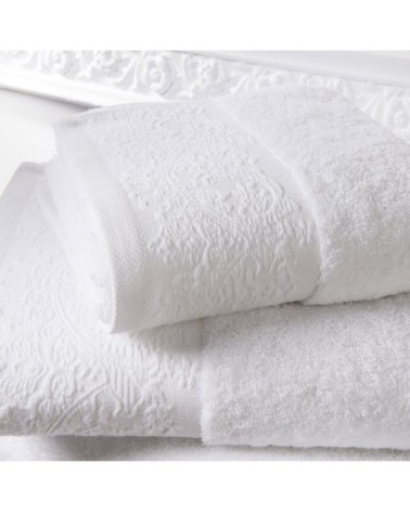 Serviette coton 50x100 cm blanc