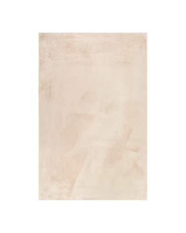 Tapis uni design en polyester beige 120x170