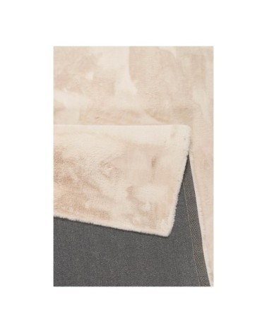 Tapis uni design en polyester beige 120x170