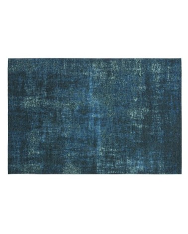 Tapis tissé jacquard bleu canard 140x200, OEKO-TEX®