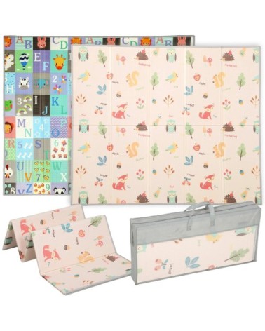 Tapis de jeu pour bébé pliable et réversible xpe multicolore