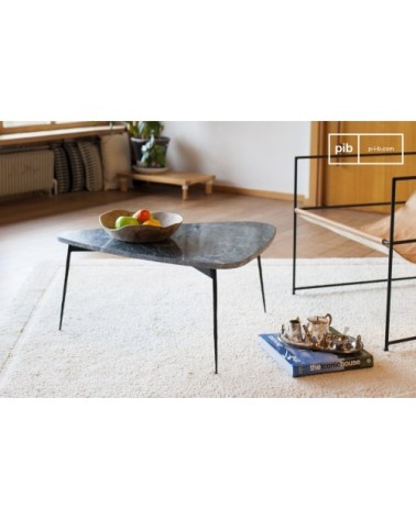 Table basse en marbre vert