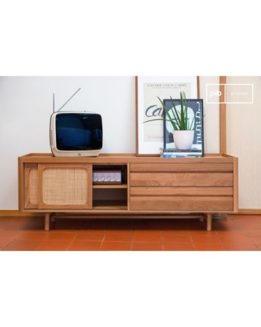 Meuble TV en chêne beige