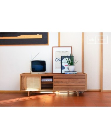 Meuble TV en chêne beige