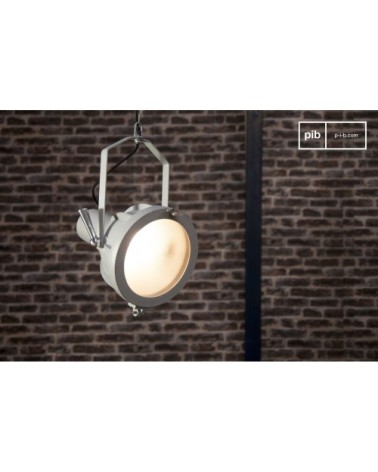Projecteur style industriel gris