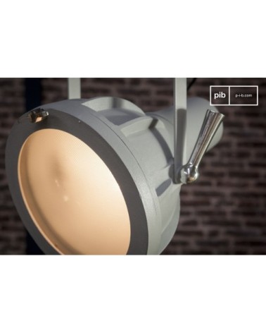 Projecteur style industriel gris