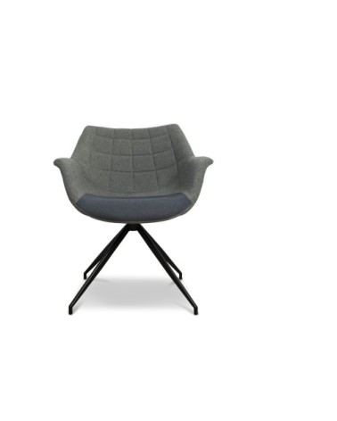 Fauteuil en tissu gris