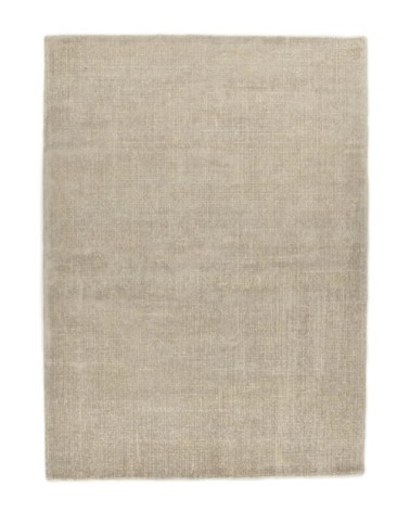 Tapis structure en viscose Beige 65x135