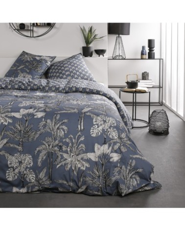 Parure de lit coton 2 personnes imprimé jungle SUNSHINE