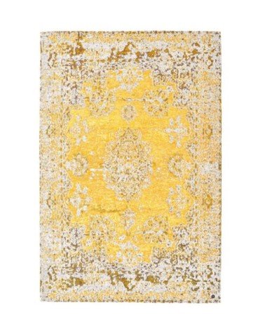 Tapis d'orient vintage tissé plat Or 048x070 cm