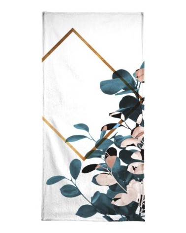 Serviette de bain en éponge-velours en multicolore 70x140