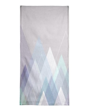 Serviette de bain en éponge-velours en gris 40x80