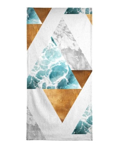 Serviette de bain en éponge-velours en multicolore 40x80