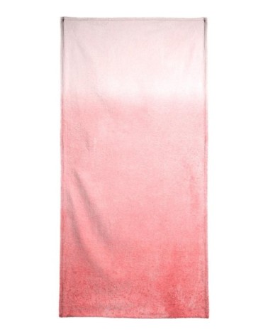 Serviette de bain en éponge-velours en rose & rouge 40x80