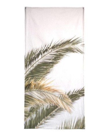 Serviette de bain en éponge-velours en vert 40x80