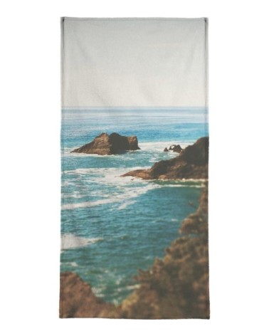 Serviette de bain en éponge-velours en multicolore 70x140